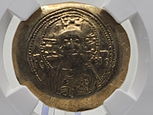 Load image into Gallery viewer, BYZANTINE EMPIRE MICHAEL VII, AD 1071-1078 NGC AU ~ ANCIENT GOLD COIN BUY NOW