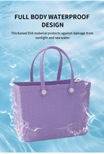Load image into Gallery viewer, EVA Beach Tote Bag, Large Capacity Tote Bag For Beach, Pool Boat, Groceries, Sports