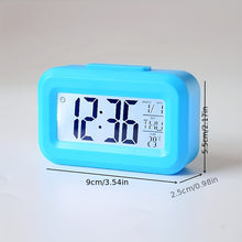 Load image into Gallery viewer, Sleek Digital Alarm Clock with Temperature Sensor, Luminous LED Display, Sleep Timer - A Chic, Smart Room Decor Piece