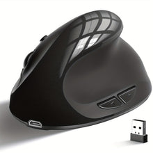 Load image into Gallery viewer, Ergonomic Mouse, Rechargeable Vertical Wireless Mouse Small Right Handed Computer Wireless Mouse for Laptop, Desktop, PC Purple