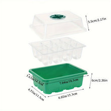 Load image into Gallery viewer, 1pc, Green Seedling Pot, Household Outdoor Seedling Plug Tray, Special Pot Nutrition Cup, Plastic Rectangular Tray, Cutting Seedling Artifact