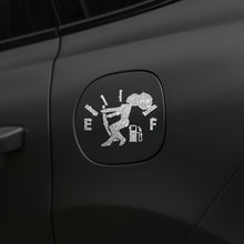 Load image into Gallery viewer, 1pc Car Sticker Fuel Consumption Sticker Shiny Fuel Tank Cap Sticker Car Body Fuel Tank Cap Decorative Sticker Cartoon Reflective Personality Car Sticker