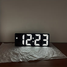 Load image into Gallery viewer, 1pc Smart Voice-Controlled LED Desk Clock with Snooze Function - Silent Digital Alarm for Bedroom & Office Use