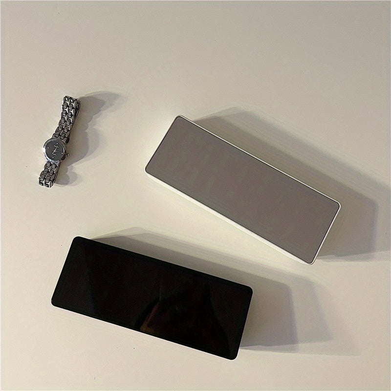 1pc Smart Voice-Controlled LED Desk Clock with Snooze Function - Silent Digital Alarm for Bedroom & Office Use