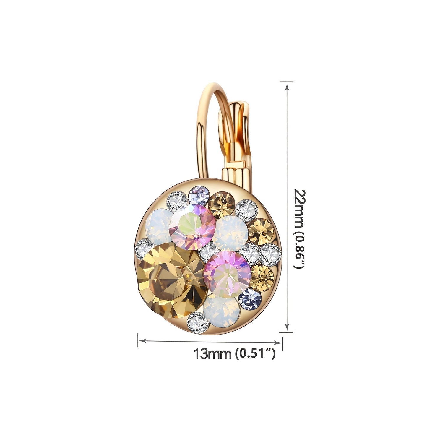 1 Pair of Exquisite Vintage-Inspired Drop Earrings for Women, Elegant Accessories