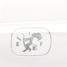 Load image into Gallery viewer, 1pc Car Sticker Fuel Consumption Sticker Shiny Fuel Tank Cap Sticker Car Body Fuel Tank Cap Decorative Sticker Cartoon Reflective Personality Car Sticker