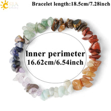 Load image into Gallery viewer, 7 Chakras Bracelets Reiki Natural Gem Stone Healing Crystal Bracelet Chipped Gravel Bead Amazing Energy Chakra Precious Stones