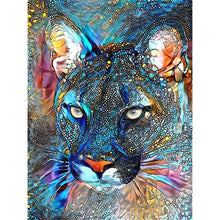 Load image into Gallery viewer, DIY 5D Diamond Painting Full Round Drill Mountain Lion Diamond Embroidery Cross Stitch Animal Cat Picture Ships from USA