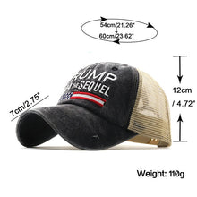 Load image into Gallery viewer, Hot Trump 2024 American Presidential Hat Make America Great Again Hat Donald Trump Republican Hat Cap MAGA Embroidered Mesh Cap