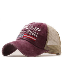 Load image into Gallery viewer, Hot Trump 2024 American Presidential Hat Make America Great Again Hat Donald Trump Republican Hat Cap MAGA Embroidered Mesh Cap