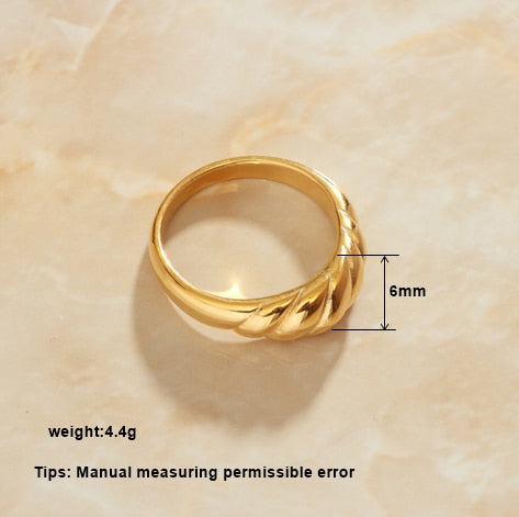 Gold Plated Rings For Women Golden Silver Twist Ring Finger Fashion Jewelry Finger Accessories Gifts Stylish Rings For Sale