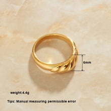 Load image into Gallery viewer, Gold Plated Rings For Women Golden Silver Twist Ring Finger Fashion Jewelry Finger Accessories Gifts Stylish Rings For Sale