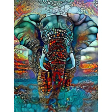 Load image into Gallery viewer, 5D Diamond Full Round DIY Diamond Painting Elephant Diamond Embroidery Cross Stitch Animal Picture Ships from USA