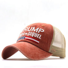 Load image into Gallery viewer, Hot Trump 2024 American Presidential Hat Make America Great Again Hat Donald Trump Republican Hat Cap MAGA Embroidered Mesh Cap