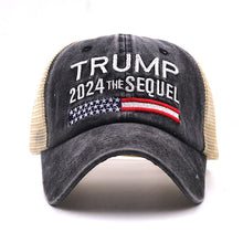 Load image into Gallery viewer, Hot Trump 2024 American Presidential Hat Make America Great Again Hat Donald Trump Republican Hat Cap MAGA Embroidered Mesh Cap