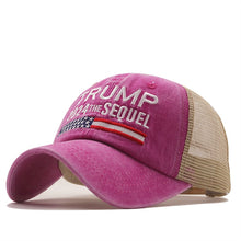 Load image into Gallery viewer, Hot Trump 2024 American Presidential Hat Make America Great Again Hat Donald Trump Republican Hat Cap MAGA Embroidered Mesh Cap