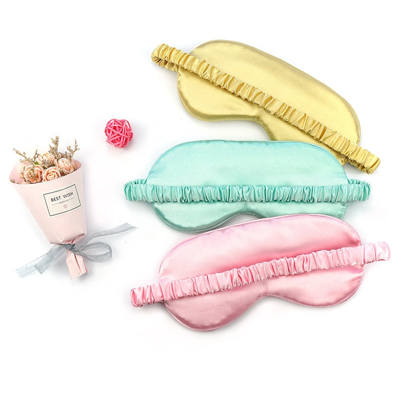 Silk Shading Sleeping Eye Mask Soft Comfort Multicolor Sleep Mask Cover Blindfold Shield Patch Eyeshade Health Sleeping Shield