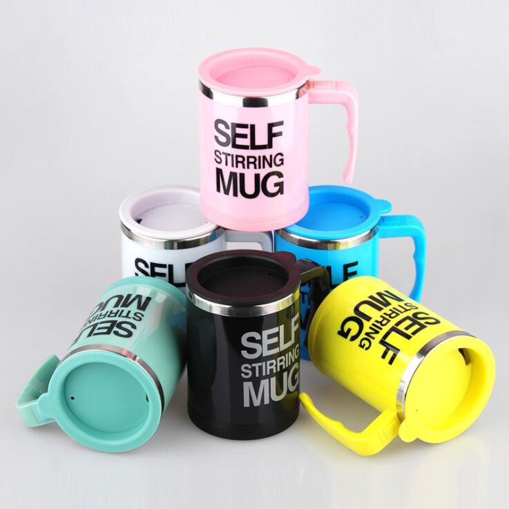 400ml Automatic Self Stirring Coffee Mug Liquid Mixing Stainless Steel Thermal Cup Electric Double Insulated Smart Cup