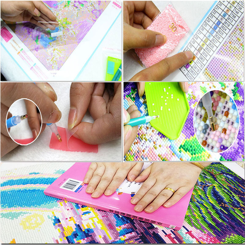 DIY Full Round Diamond Painting Kit Game Bird Cross Stitch Embroidery Mosaic Midwest Pheasant Grassland Bird Ships from USA