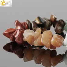 Load image into Gallery viewer, 7 Chakras Bracelets Reiki Natural Gem Stone Healing Crystal Bracelet Chipped Gravel Bead Amazing Energy Chakra Precious Stones