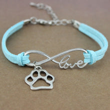 Load image into Gallery viewer, Dog Paws Best Friends Heart Unicorn Animal Infinity Love Charm Bracelets Jewelry Women Men Girl Boy Unisex Gift 20 Colors