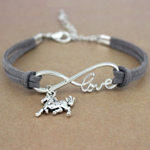 Load image into Gallery viewer, Dog Paws Best Friends Heart Unicorn Animal Infinity Love Charm Bracelets Jewelry Women Men Girl Boy Unisex Gift 20 Colors