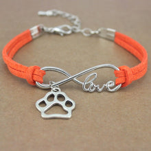 Load image into Gallery viewer, Dog Paws Best Friends Heart Unicorn Animal Infinity Love Charm Bracelets Jewelry Women Men Girl Boy Unisex Gift 20 Colors