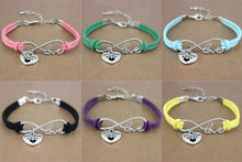 Load image into Gallery viewer, Dog Paws Best Friends Heart Unicorn Animal Infinity Love Charm Bracelets Jewelry Women Men Girl Boy Unisex Gift 20 Colors