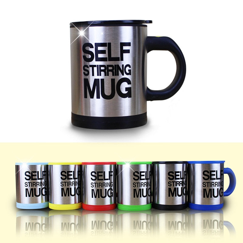400ml Automatic Self Stirring Coffee Mug Liquid Mixing Stainless Steel Thermal Cup Electric Double Insulated Smart Cup