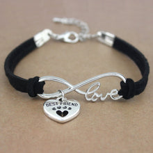 Load image into Gallery viewer, Dog Paws Best Friends Heart Unicorn Animal Infinity Love Charm Bracelets Jewelry Women Men Girl Boy Unisex Gift 20 Colors