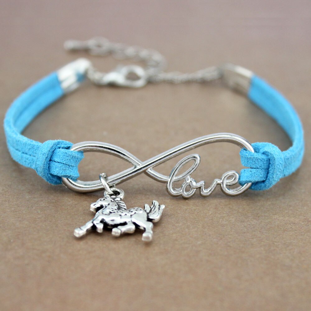 Dog Paws Best Friends Heart Unicorn Animal Infinity Love Charm Bracelets  Jewelry Women Men Girl Boy Unisex Gift 20 Colors