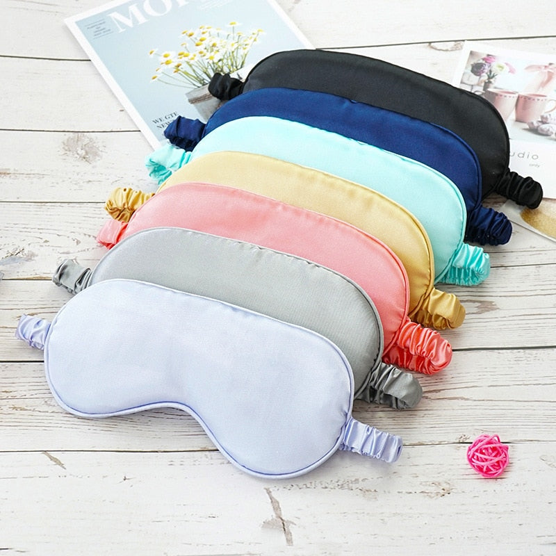 Silk Shading Sleeping Eye Mask Soft Comfort Multicolor Sleep Mask Cover Blindfold Shield Patch Eyeshade Health Sleeping Shield