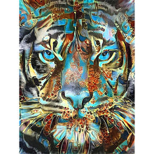Load image into Gallery viewer, Full Round Diamond 5D DIY Diamond Painting Tiger Diamond Embroidery Cross Stitch Animal Cat Picture Ships from USA