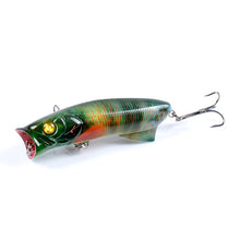 Load image into Gallery viewer, 1pc Floathing Lure with Treble Hook 3D Printed Topwater Popper Fishing Lure 7.8cm 11.5g Hard Bait Plastic Fishing Tackle Crankbait 7 Colors