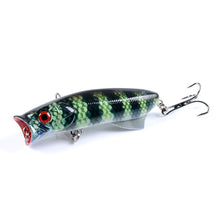 Load image into Gallery viewer, 1pc Floathing Lure with Treble Hook 3D Printed Topwater Popper Fishing Lure 7.8cm 11.5g Hard Bait Plastic Fishing Tackle Crankbait 7 Colors