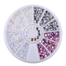 Load image into Gallery viewer, Total Nail Bling Kit 2mm/3mm/4mm/5mm AB Acrylic Diamond Nail Glitter Rhinestones Crystals DIY Nail Art Decorations Manicure Accessories Tools