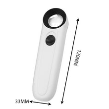 Load image into Gallery viewer, LED Light Magnifying Glass 40x 3.5mm Handheld Microscope Magnifier Illuminated lamp For Circuit Boards Hallmarks Jewelry