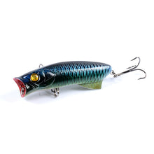 Load image into Gallery viewer, 1pc Floathing Lure with Treble Hook 3D Printed Topwater Popper Fishing Lure 7.8cm 11.5g Hard Bait Plastic Fishing Tackle Crankbait 7 Colors