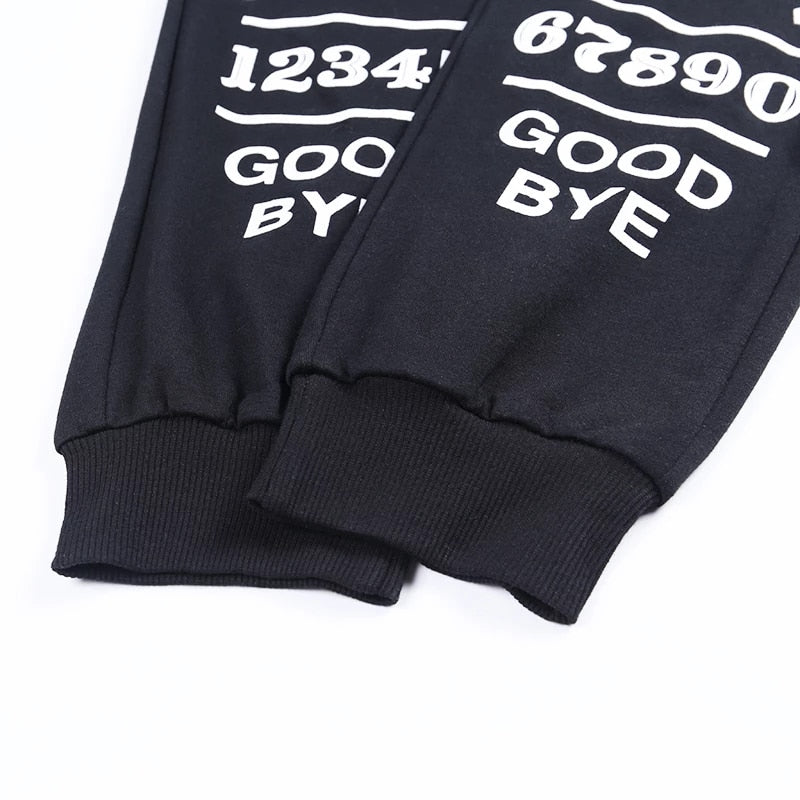 New Punk Grunge Gothic Pants Wegi Board Pentagram Pant Hollow Out Patchwork Trouser Vintage Look Ouija Board Black Trendy Joggers
