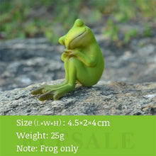 Load image into Gallery viewer, Creative Cute Resin Rural Frog Statue Outdoor Frogs Sculpture For Home Desk Garden Store Decorative Decor Ornament Dropshipping