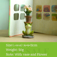 Load image into Gallery viewer, Creative Cute Resin Rural Frog Statue Outdoor Frogs Sculpture For Home Desk Garden Store Decorative Decor Ornament Dropshipping