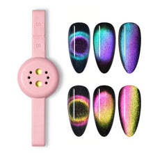 Load image into Gallery viewer, Nail Art Magnet Stick Cat Eye Magnet for UV Gel Varnish Polish 9D Cat Eye Line Strip Effect Strong Magnetic Pen Nail Art Tools