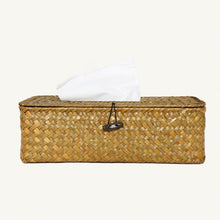 Load image into Gallery viewer, Rattan Rectangle Tissue Box Cover Rectangular Napkin Case Woven Napkin Paper Container Home Tissue Paper Holder
