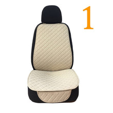 Load image into Gallery viewer, Large Size Flax Car Seat Cover Protector Linen Front or Rear Seat Back Cushion Pad Mat Backrest for Auto Interior Truck Suv Van