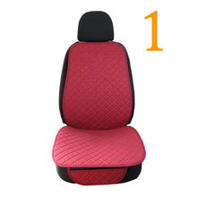 Load image into Gallery viewer, Large Size Flax Car Seat Cover Protector Linen Front or Rear Seat Back Cushion Pad Mat Backrest for Auto Interior Truck Suv Van