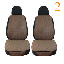 Load image into Gallery viewer, Large Size Flax Car Seat Cover Protector Linen Front or Rear Seat Back Cushion Pad Mat Backrest for Auto Interior Truck Suv Van