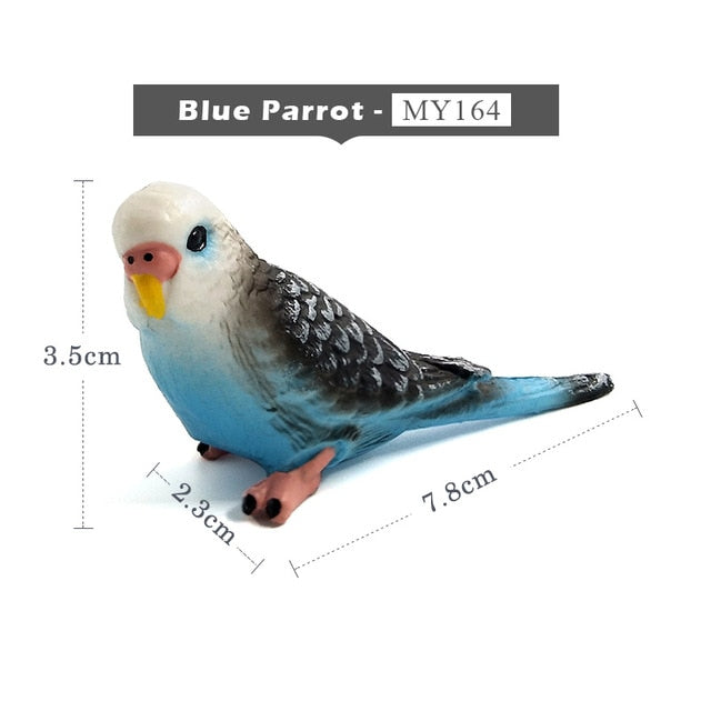 Simulation Squirrel Elephant Parrot Wombat Animal model figurine home decor miniature fairy garden decoration accessories figure