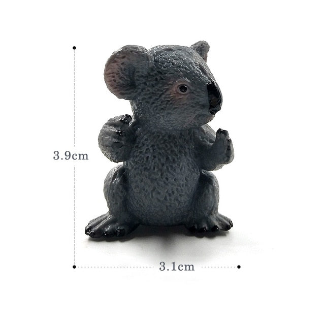 Simulation Squirrel Elephant Parrot Wombat Animal model figurine home decor miniature fairy garden decoration accessories figure