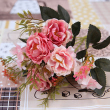 Load image into Gallery viewer, Peony DIY Party Decoration Vintage Silk Artificial Flowers Small Rose Wedding Fake Flowers Festival Supplies Home Decor Bouquet