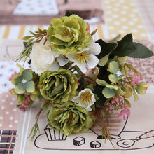 Load image into Gallery viewer, Peony DIY Party Decoration Vintage Silk Artificial Flowers Small Rose Wedding Fake Flowers Festival Supplies Home Decor Bouquet